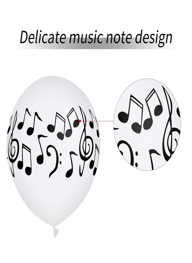 Lecpeting 30 Pcs Music Notes Balloons Music Party Decoration Balloons 12 Inches Latex Balloon for Musical Theme Birthday Party Decorations - Image 3